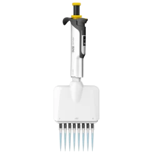 HiPette Fully Autoclavable Manual 8-Channel Adjustable Colorful Pipette